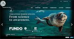 Desktop Screenshot of oceanario.pt